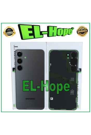 Coque arrie're d origine Samsung Galaxy S24 Plus SM-S926, coque de batterie en onyx noir