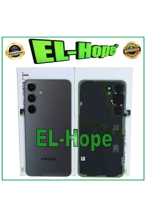 Coque arrie're d origine Samsung Galaxy S24 Plus SM-S926, coque de batterie en onyx noir