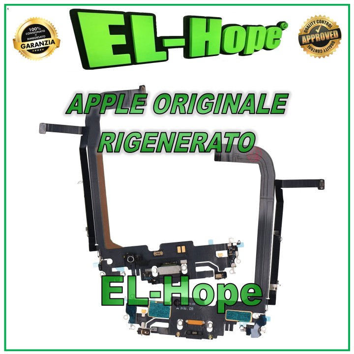 Connecteur de charge plat d origine pour Apple iPhone 13 Pro Max Noir graphite remis a' neuf