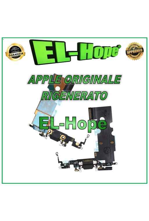 Connecteur de charge plat flexible reconditionne' d origine pour Apple iPhone 8 Noir