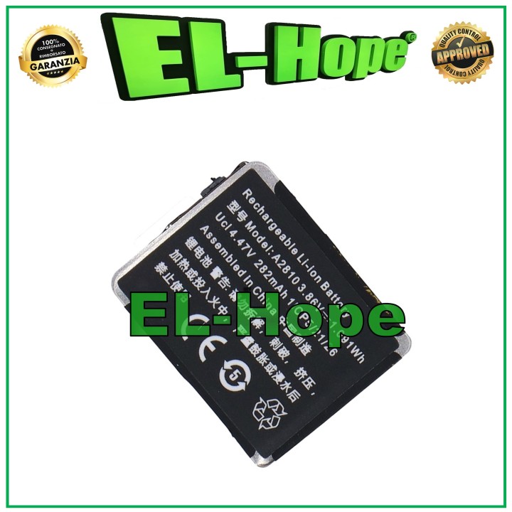 Batterie A2810 pour Apple Watch Series 8 Ge'ne'ration 41 mm 282 mAh Égale a' l original