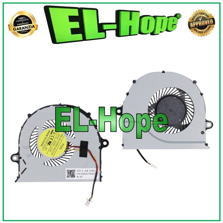 Ventilateur CPU DFS200912000T pour ordinateur portable ACER ASPIRE se'rie E-5 / V3, 3 broches