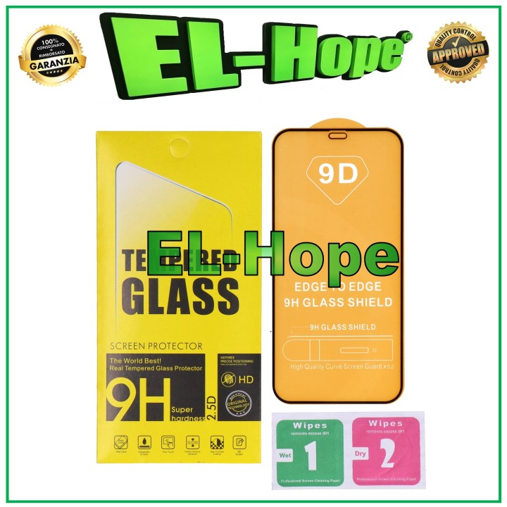 Protection d e'cran en verre trempe' incurve' 9D 3D pour iPhone 12/12 Pro