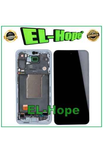 Cadre d e'cran tactile LCD TFT pour Samsung Galaxy A55 5G SM-A556 A556B, verre blanc