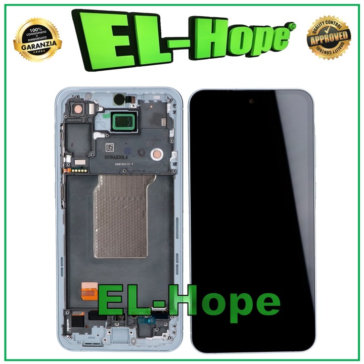 Cadre d e'cran tactile LCD TFT pour Samsung Galaxy A55 5G SM-A556 A556B, verre blanc