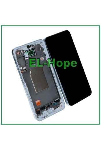 Cadre d e'cran tactile LCD TFT pour Samsung Galaxy A55 5G SM-A556 A556B, verre blanc