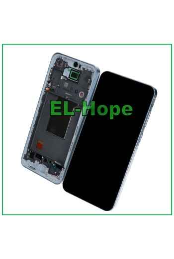 Cadre d e'cran tactile LCD TFT pour Samsung Galaxy A55 5G SM-A556 A556B, verre blanc