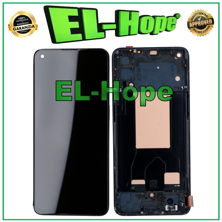 Écran tactile LCD TFT avec châssis pour Oppo Reno 6 5G PEQM00 CPH2251, noir