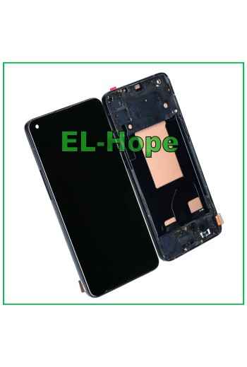 Écran tactile LCD TFT avec châssis pour Oppo Reno 6 5G PEQM00 CPH2251, noir