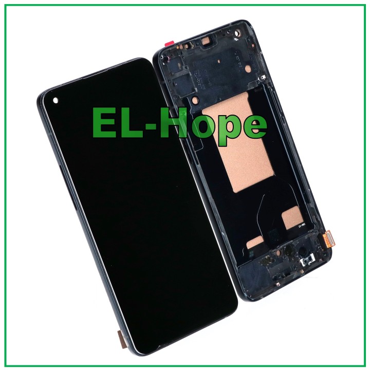 Écran tactile LCD TFT avec châssis pour Oppo Reno 6 5G PEQM00 CPH2251, noir