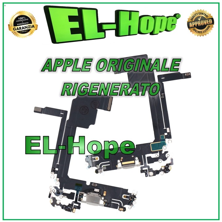 Connecteur de charge plat d origine pour Apple iPhone 15 Pro Max Blanc reconditionne'
