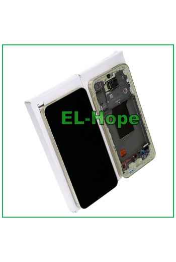 Écran tactile LCD OLED d origine Samsung Galaxy A55 5G 2024 SM-A556 Cadre jaune