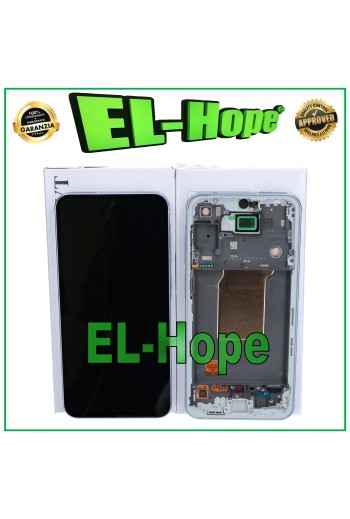 Écran tactile LCD OLED d origine Samsung Galaxy A55 5G 2024 SM-A556 Cadre bleu
