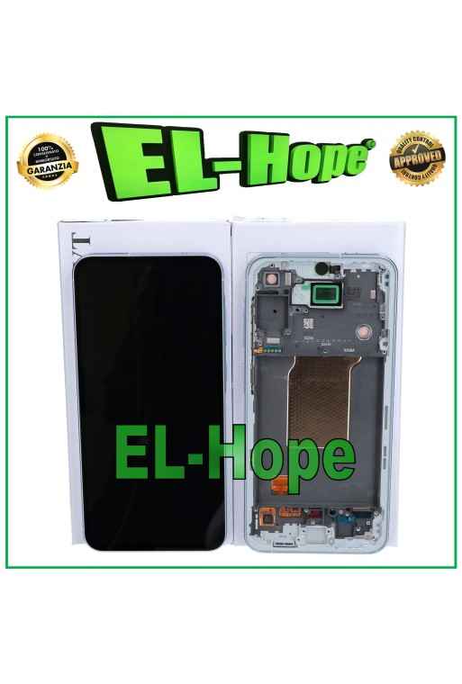Écran tactile LCD OLED d origine Samsung Galaxy A55 5G 2024 SM-A556 Cadre bleu