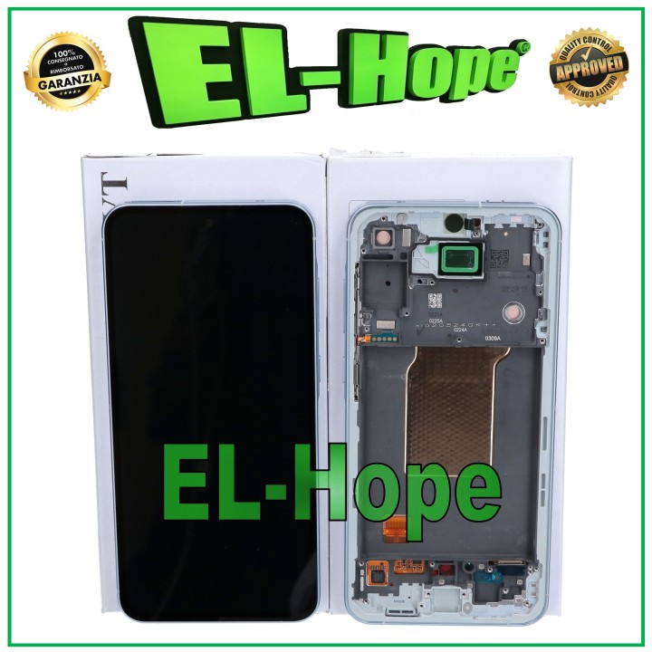 Écran tactile LCD d origine pour Samsung A55 5G 2024 SM-A556, cadre bleu GH82-34305B