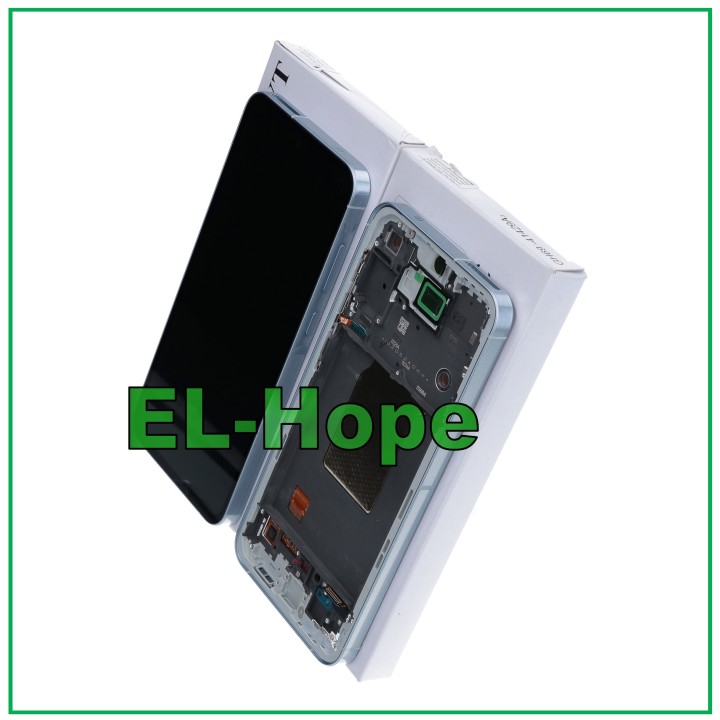 Écran tactile LCD d origine pour Samsung A55 5G 2024 SM-A556, cadre bleu GH82-34305B