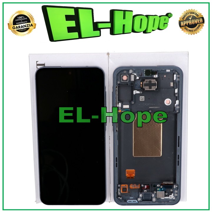 Écran tactile d origine Samsung A55 5G 2024 SM-A556, cadre noir et bleu marine GH82-34305A