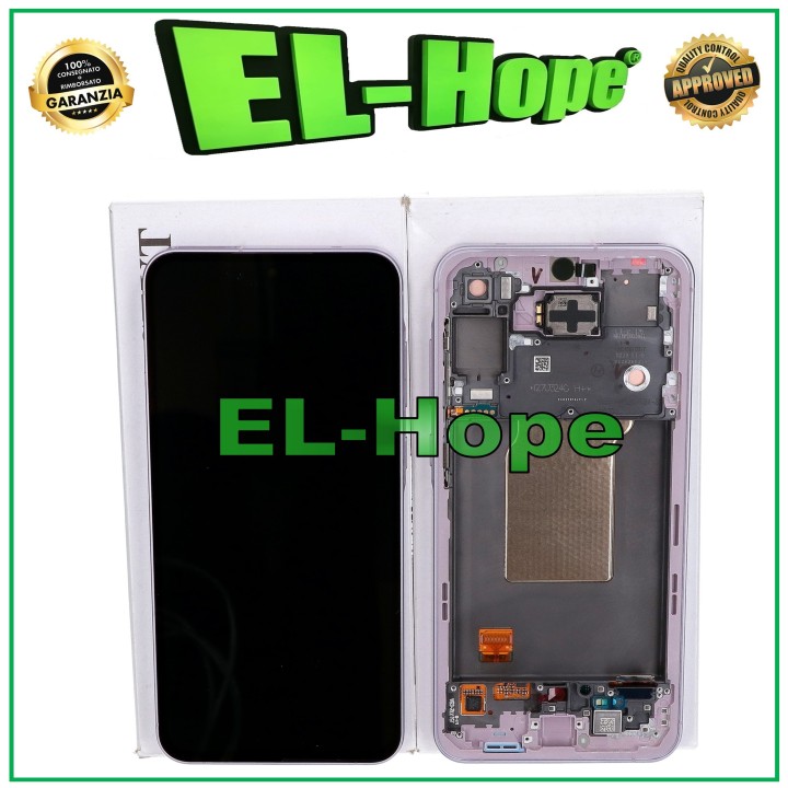 Écran tactile d origine Samsung A55 5G SM-A556, cadre lavande lilas GH82-34305C