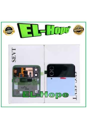 Vitre arrie're supe'rieure d origine Samsung Galaxy Z Flip 4 5G SM-F721B Bleu