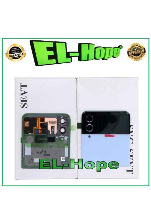 Vitre arrie're supe'rieure d origine Samsung Galaxy Z Flip 4 5G SM-F721B Bleu