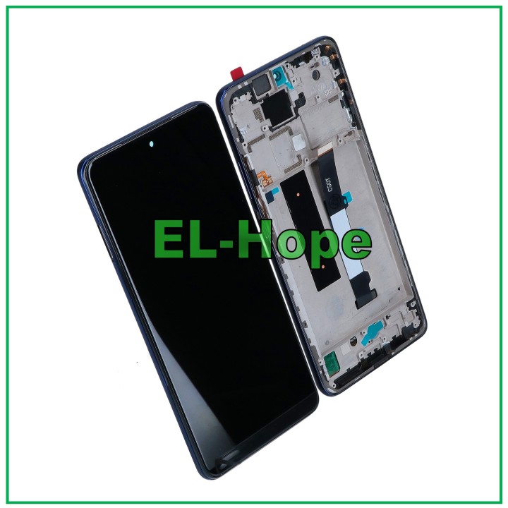 Cadre d affichage LCD pour Xiaomi Mi 10T Lite M2007J17G, e'cran tactile assemble', bleu