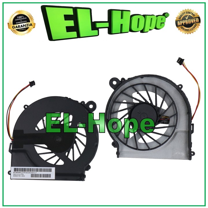 Ventilateur de processeur 646578-001 646577-001 pour ordinateur portable HP Compaq / Pavillon 3 broches