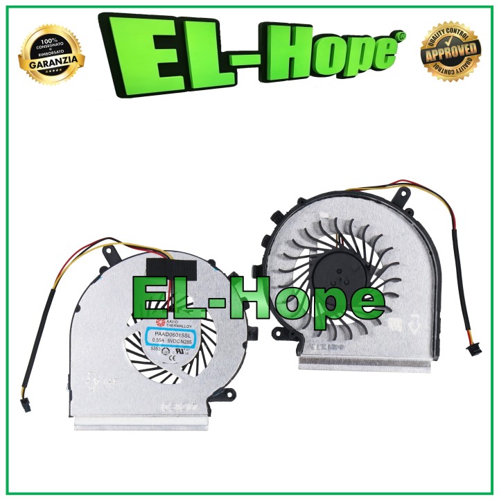 Ventilateur de processeur PAAD06015SL pour ordinateur portable ACER MSI GE62 GE72 PE60 PE70 GL62 GL72 3 broches