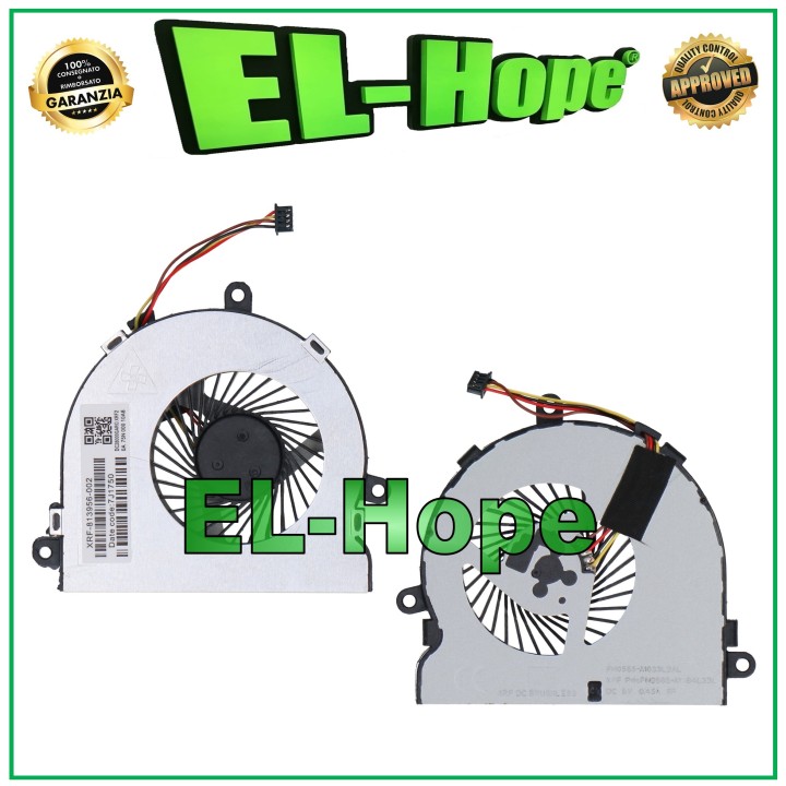 Ventilateur de processeur XRF-81395-002 pour ordinateur portable HP 250 G4 / 255 G4 / G5 256 4 broches