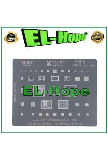 Reballage de couche de pochoir EXYNOS 7420 AMAOE SAM3 pour Samsung S6 / S6+ / NOTE 5