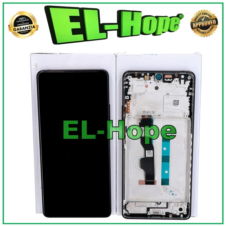 ÉCRAN TACTILE + CADRE ORIGINAL SERVICE XIAOMI REDMI NOTE 13 5G 2312DRAABC NOIR
