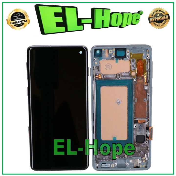 Écran LCD TFT pour Samsung Galaxy S10 SM-G973F, e'cran tactile en verre blanc