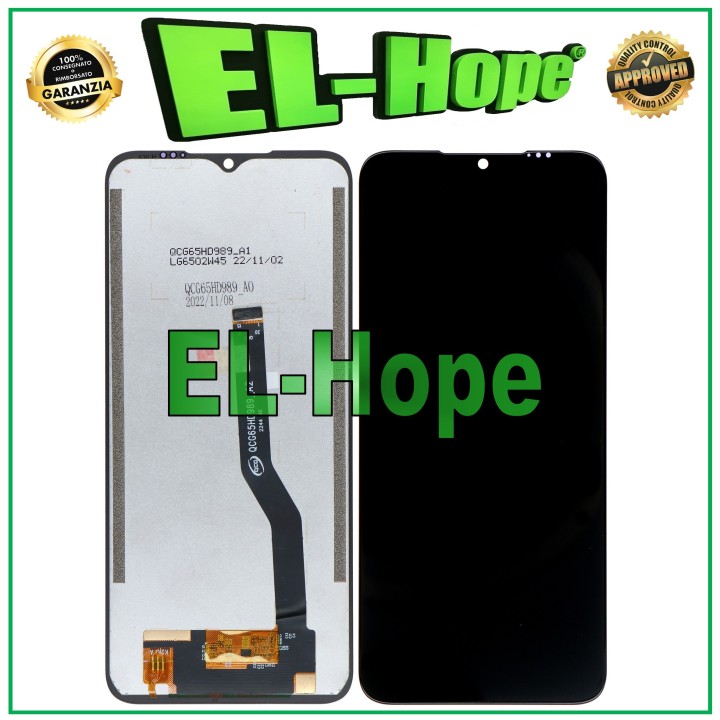 Écran LCD tactile assemble' noir pour Doogee N50/Pro/Plus/N50S