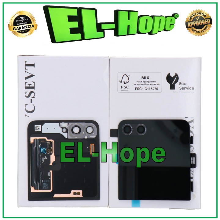 Écran LCD supe'rieur arrie're noir d origine Samsung Z Flip 5 SM-F731B GH97-29135A