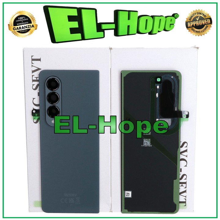 Cache batterie arrie're vert d origine pour Samsung Galaxy Z Fold 4 5G SM-F936B