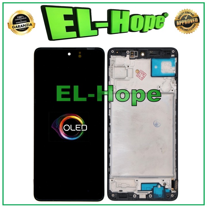 Cadre d e'cran LCD OLED pour Samsung Galaxy M62 F62 SM-M625F, e'cran tactile noir