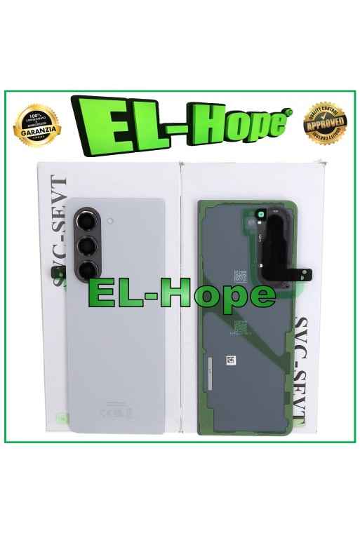 Cache batterie arrie're gris d origine pour Samsung Galaxy Z Fold 5 SM-F946B