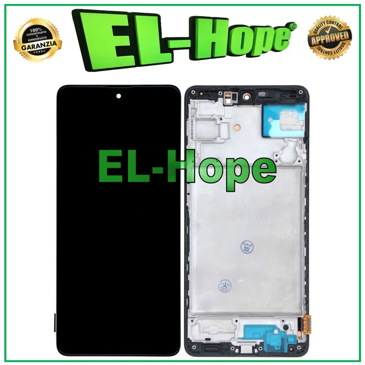 Écran tactile LCD TFT avec châssis pour Samsung Galaxy M62 F62 SM-M625F, noir