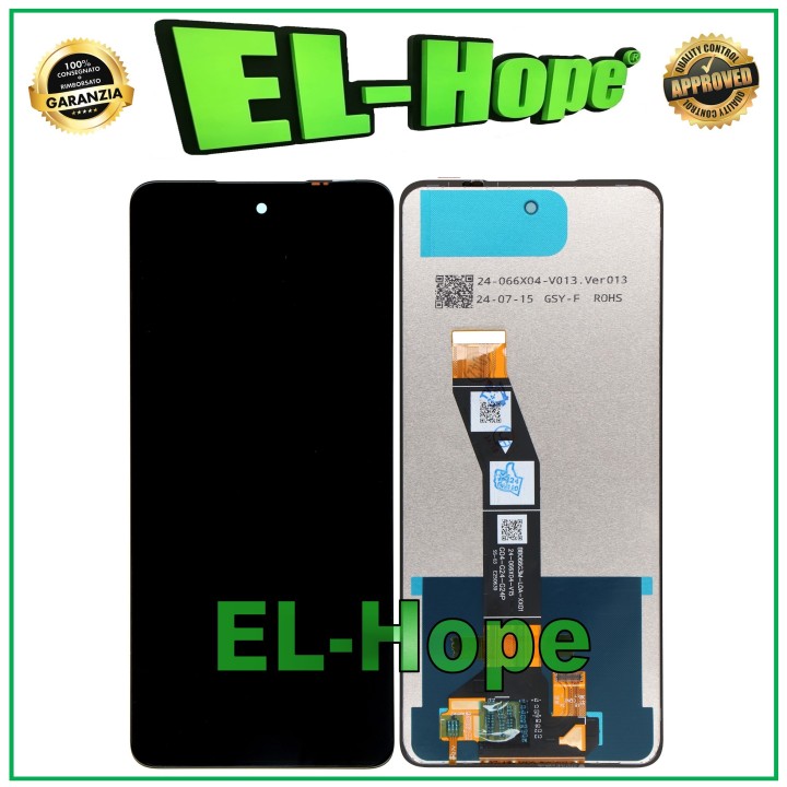Écran LCD pour Motorola Moto E14, e'cran tactile en verre assemble', noir