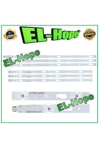 KIT 6 BARRES 5 LED POUR TV SAMSUNG 43 JLD430A1330-408AR-M_V02 LB354 LB355