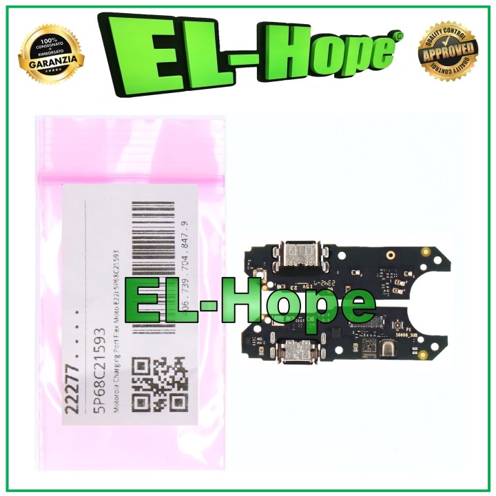 Connecteur de charge d origine pour station d accueil Motorola Moto E22 E22i XT2239