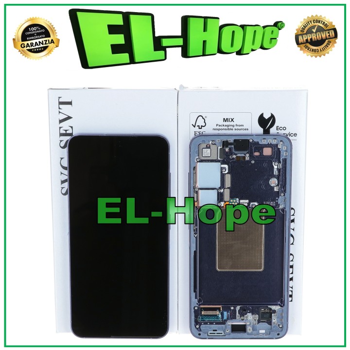 Écran tactile LCD d origine pour Samsung S24 5G SM-S921B, violet cobalt GH82-33287C