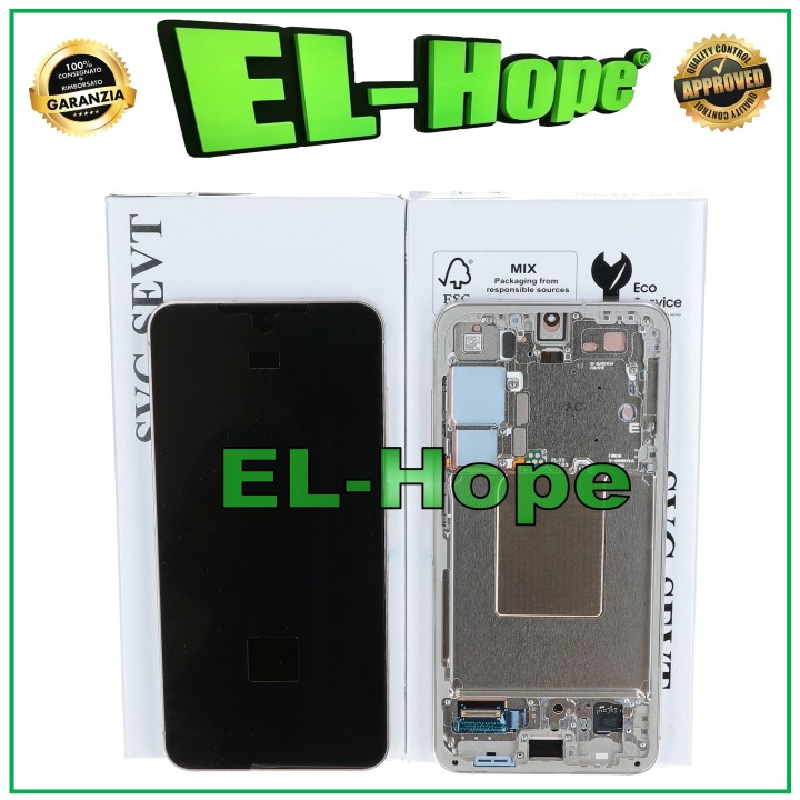 Écran tactile LCD d origine pour Samsung S24 5G SM-S921, jaune ambre', GH82-33287D