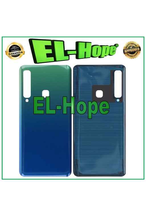 Cache batterie pour Samsung Galaxy A9 2018 SM-A920, coque arrie're bleue