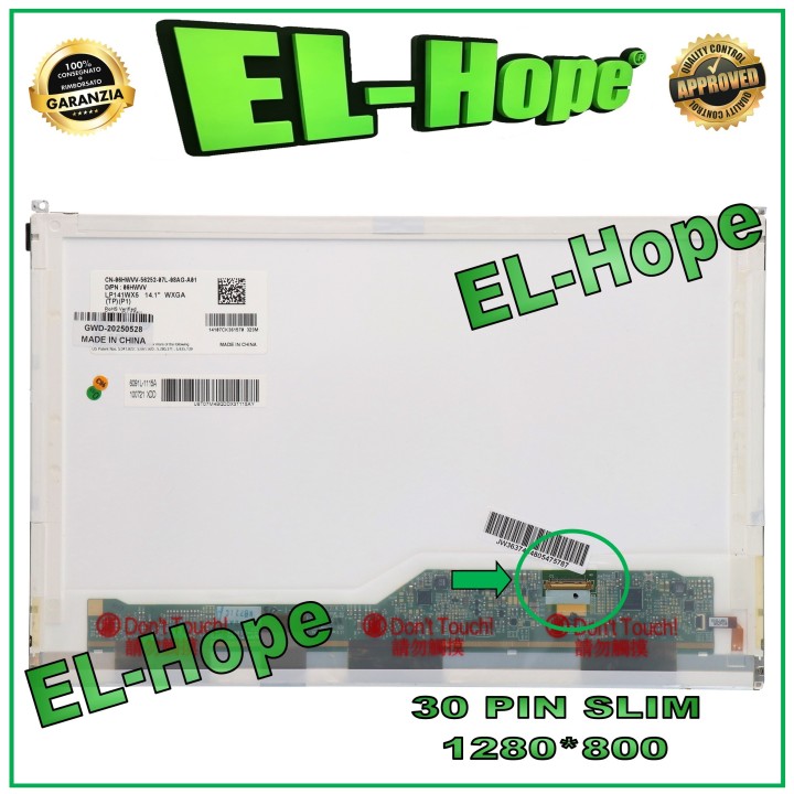 Écran LCD LP141WX5 (TL) (P1) pour ordinateur portable 14,1  WXGA 30 broches 1280 x 800 HD