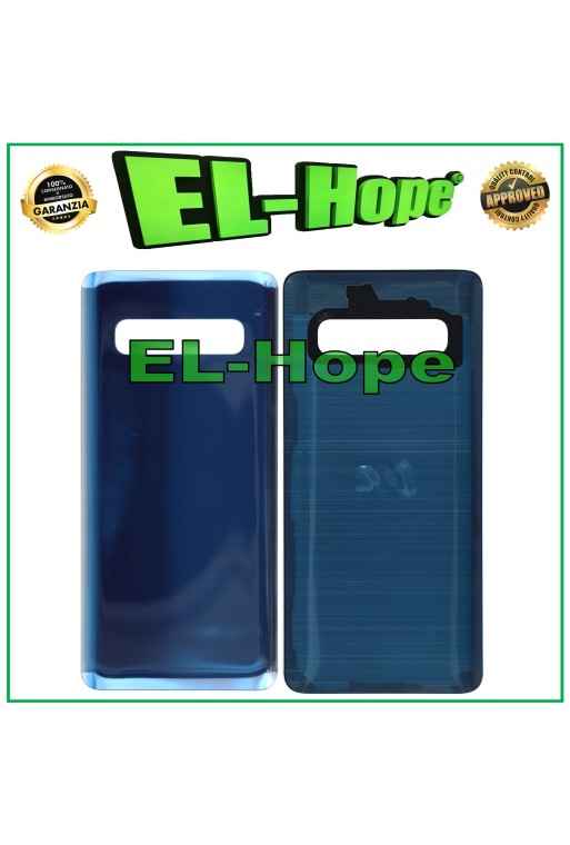 COUVERCLE DE BATTERIE POUR SAMSUNG GALAXY S10 SM-G973F ARRIÈRE BOÎTE BLEU