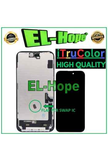 Écran LCD INCELL iTruColor pour Apple iPhone 15 Plus, e'cran tactile en verre noir