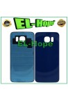 Cache batterie pour Samsung Galaxy S6 SM-G920, coque arrie're en verre bleu et noir