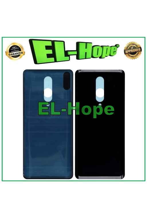 COUVERCLE DE BATTERIE POUR ONEPLUS 8 COQUE EN VERRE ARRIÈRE NOIR