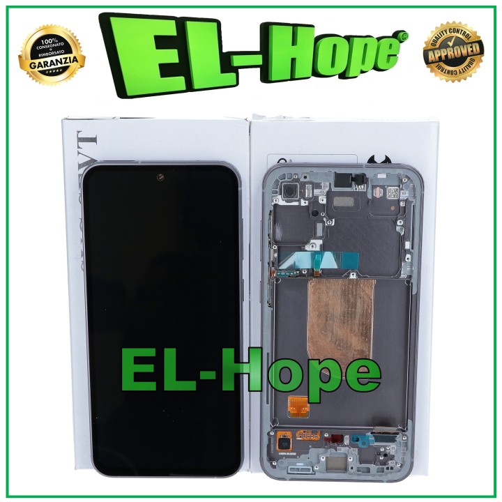 Écran LCD tactile noir avec cadre d origine pour Samsung S23 FE 5G SM-S711 (GH82-32854A)