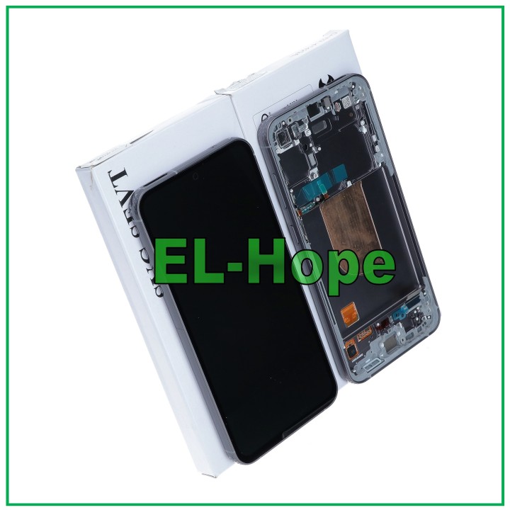 Écran LCD tactile noir avec cadre d origine pour Samsung S23 FE 5G SM-S711 (GH82-32854A)
